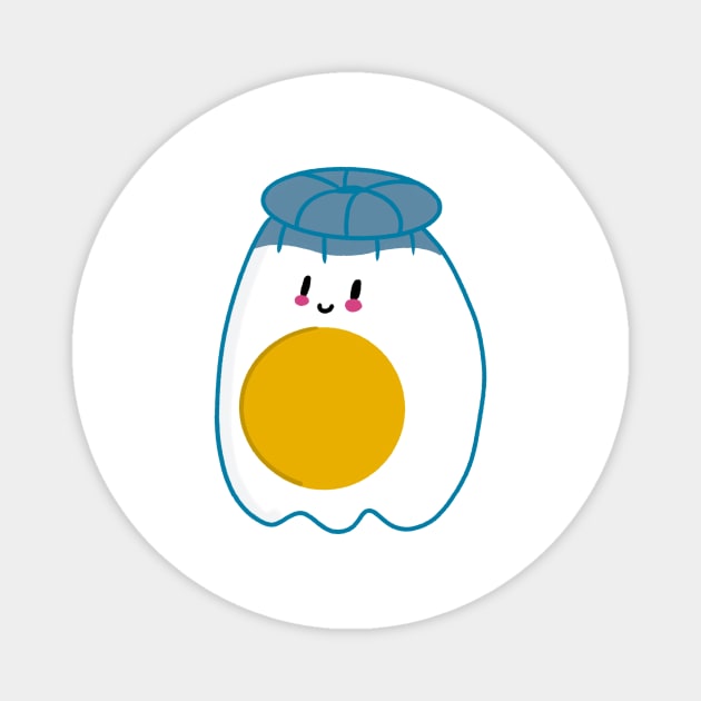 Little Ghost Egg Magnet by nathalieaynie